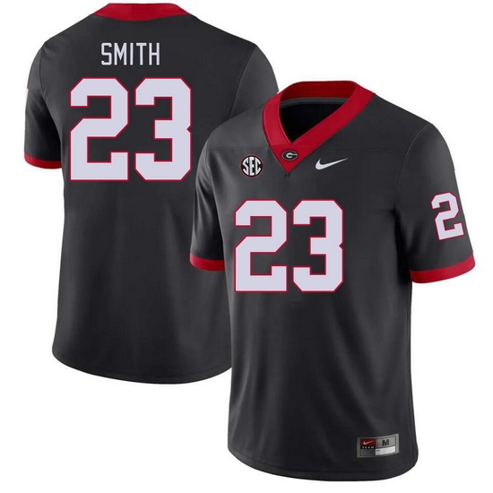 Men #23 Tykee Smith Georgia Bulldogs College Football Jerseys Stitched-Black Men #23 Tykee Smith Georgia Bulldogs College Football Jerseys Stitched-Black