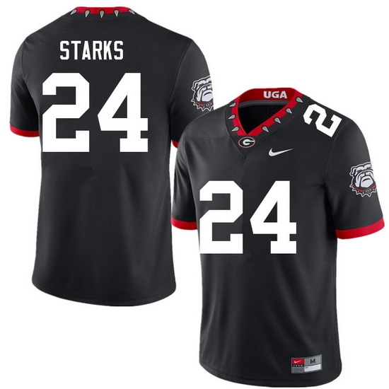 Men #24 Malaki Starks Georgia Bulldogs College Football Jerseys Sale-100th Anniversary Men #24 Malaki Starks Georgia Bulldogs College Football Jerseys Sale-100th Anniversary