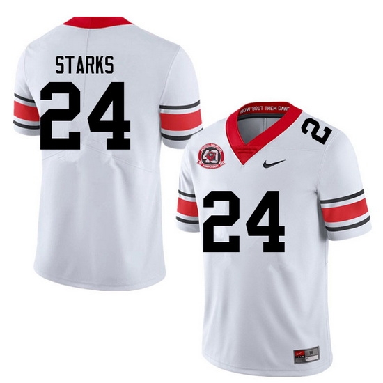 Men #24 Malaki Starks Georgia Bulldogs College Football Jerseys Sale-40th Anniversary Men #24 Malaki Starks Georgia Bulldogs College Football Jerseys Sale-40th Anniversary