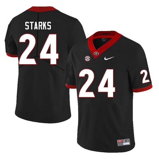 Men #24 Malaki Starks Georgia Bulldogs College Football Jerseys Sale-Black Anniversary Men #24 Malaki Starks Georgia Bulldogs College Football Jerseys Sale-Black Anniversary