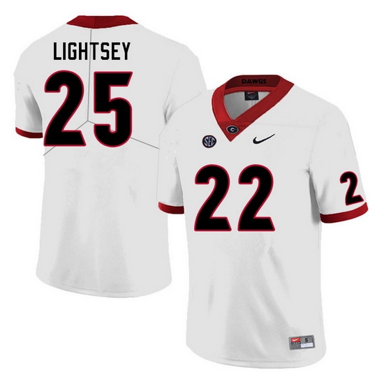 Men #25 E.J. Lightsey Georgia Bulldogs College Football Jerseys Sale-White Men #25 E.J. Lightsey Georgia Bulldogs College Football Jerseys Sale-White