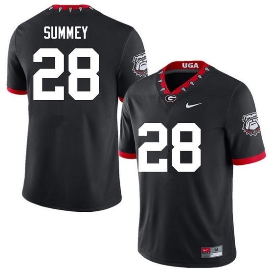 Men #28 Anthony Summey Georgia Bulldogs College Football Jerseys Sale-100th Anniversary Men #28 Anthony Summey Georgia Bulldogs College Football Jerseys Sale-100th Anniversary