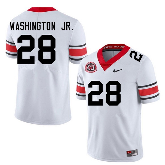 Men #28 Marcus Washington Jr. Georgia Bulldogs College Football Jerseys Sale-40th Anniversary Men #28 Marcus Washington Jr. Georgia Bulldogs College Football Jerseys Sale-40th Anniversary