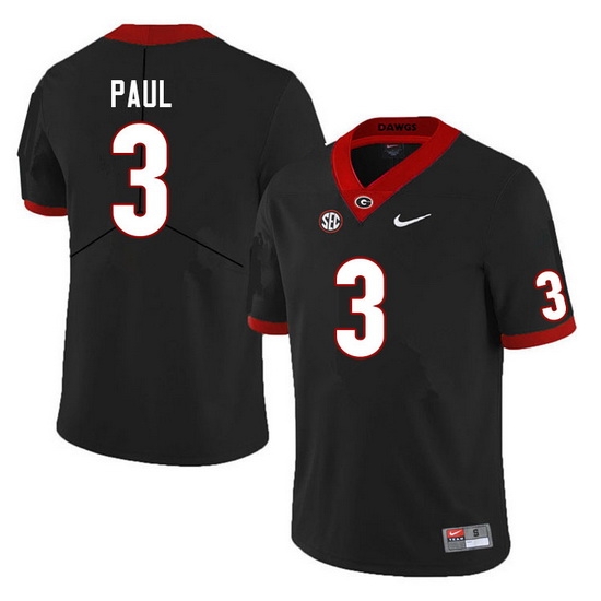 Men #3 Andrew Paul Georgia Bulldogs College Football Jerseys Sale-Black Men #3 Andrew Paul Georgia Bulldogs College Football Jerseys Sale-Black