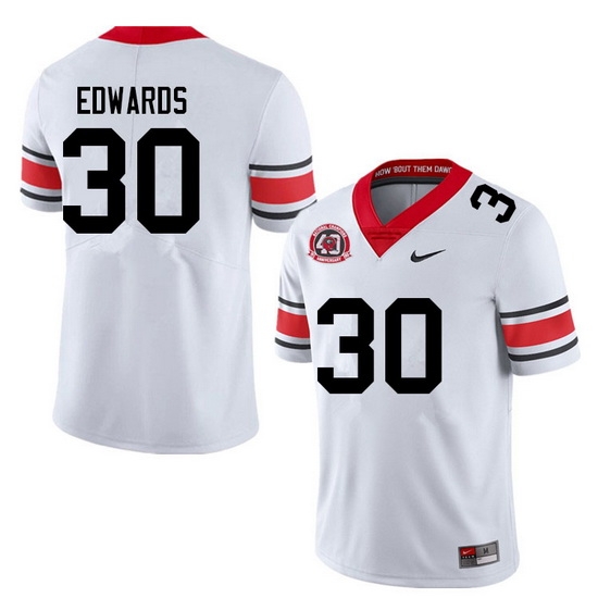 Men #30 Daijun Edwards Georgia Bulldogs College Football Jerseys Sale-40th Anniversary Men #30 Daijun Edwards Georgia Bulldogs College Football Jerseys Sale-40th Anniversary