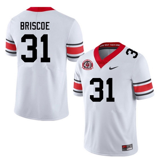 Men #31 Grant Briscoe Georgia Bulldogs College Football Jerseys Sale-40th Anniversary Men #31 Grant Briscoe Georgia Bulldogs College Football Jerseys Sale-40th Anniversary