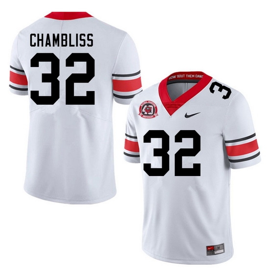 Men #32 Chaz Chambliss Georgia Bulldogs Nationals Champions 40th Anniversary College Football Jersey Men #32 Chaz Chambliss Georgia Bulldogs Nationals Champions 40th Anniversary College Football Jersey