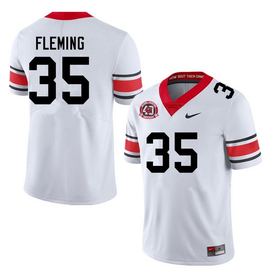 Men #35 Jacob Fleming Georgia Bulldogs College Football Jerseys Sale-40th Anniversary Men #35 Jacob Fleming Georgia Bulldogs College Football Jerseys Sale-40th Anniversary