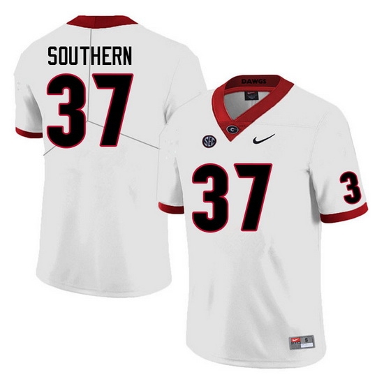 Men #37 Drew Southern Georgia Bulldogs College Football Jerseys Sale-White Anniversary Men #37 Drew Southern Georgia Bulldogs College Football Jerseys Sale-White Anniversary