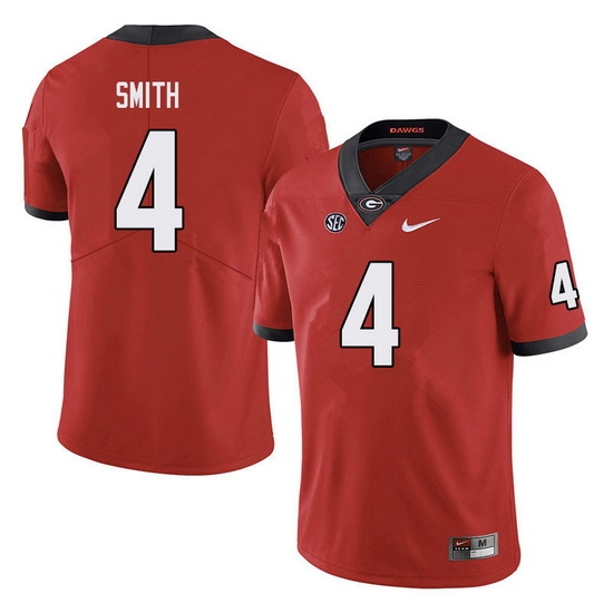 Men #4 Nolan Smith Georgia Bulldogs College Football Jerseys Sale-red Men #4 Nolan Smith Georgia Bulldogs College Football Jerseys Sale-red