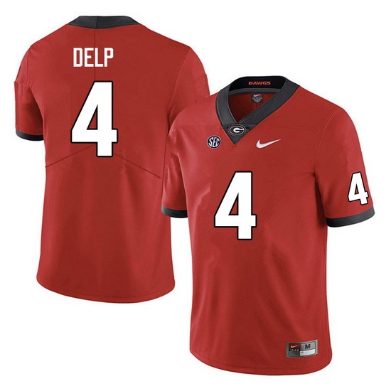Men #4 Oscar Delp Georgia Bulldogs College Football Jerseys Sale-Red Anniversary Men #4 Oscar Delp Georgia Bulldogs College Football Jerseys Sale-Red Anniversary