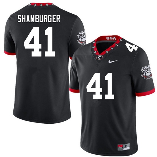 Men #41 Denton Shamburger Georgia Bulldogs College Football Jerseys Sale-100th Anniversary Men #41 Denton Shamburger Georgia Bulldogs College Football Jerseys Sale-100th Anniversary