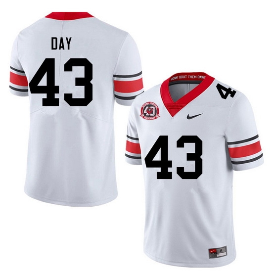 Men #43 Davis Day Georgia Bulldogs College Football Jerseys Sale-40th Anniversary Men #43 Davis Day Georgia Bulldogs College Football Jerseys Sale-40th Anniversary