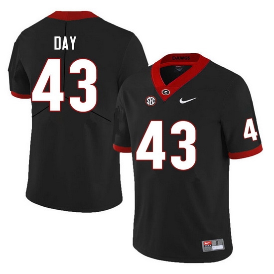 Men #43 Davis Day Georgia Bulldogs College Football Jerseys Sale-Black Anniversary Men #43 Davis Day Georgia Bulldogs College Football Jerseys Sale-Black Anniversary