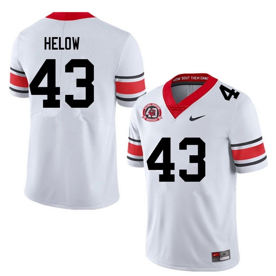 Men #43 Matthew Helow Georgia Bulldogs College Football Jerseys Sale-40th Anniversary Men #43 Matthew Helow Georgia Bulldogs College Football Jerseys Sale-40th Anniversary