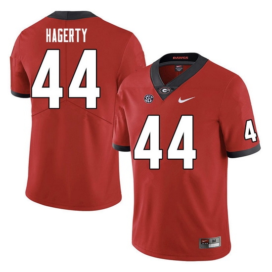 Men #44 Michael Hagerty Georgia Bulldogs College Football Jerseys Sale-Red Men #44 Michael Hagerty Georgia Bulldogs College Football Jerseys Sale-Red
