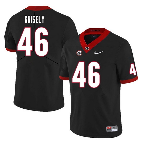 Men #46 Kurt Knisely Georgia Bulldogs College Football Jerseys Sale-Black Men #46 Kurt Knisely Georgia Bulldogs College Football Jerseys Sale-Black