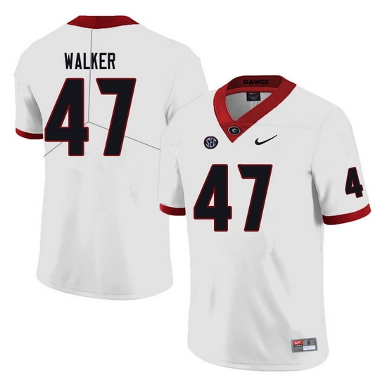Men #47 Payne Walker Georgia Bulldogs College Football Jerseys Sale-white Men #47 Payne Walker Georgia Bulldogs College Football Jerseys Sale-white