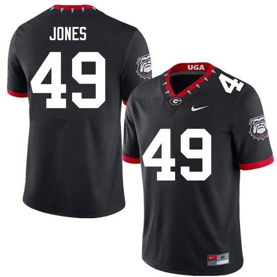 Men #49 Gleaton Jones Georgia Bulldogs College Football Jerseys Sale-100th Anniversary Men #49 Gleaton Jones Georgia Bulldogs College Football Jerseys Sale-100th Anniversary