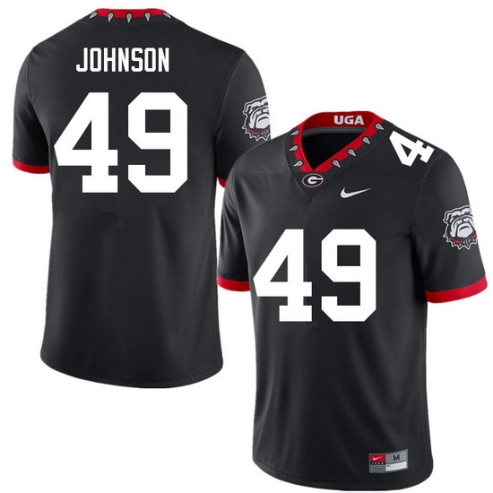 Men #49 Samuel Johnson Georgia Bulldogs College Football Jerseys Sale-100th Anniversary Men #49 Samuel Johnson Georgia Bulldogs College Football Jerseys Sale-100th Anniversary