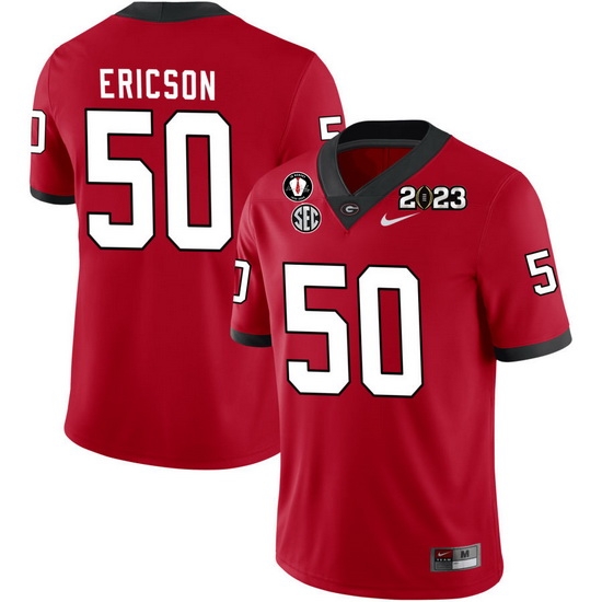 Men #50 Warren Ericson Georgia Bulldogs 2022-23 CTP National Championship Football Jerseys Men #50 Warren Ericson Georgia Bulldogs 2022-23 CTP National Championship Football Jerseys