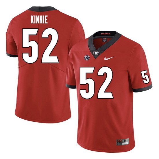 Men #52 Cameron Kinnie Georgia Bulldogs College Football Jerseys Sale-Red Men #52 Cameron Kinnie Georgia Bulldogs College Football Jerseys Sale-Red