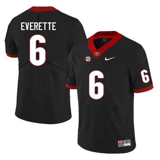 Men #6 Daylen Everette Georgia Bulldogs College Football Jerseys Sale-Black Anniversary Men #6 Daylen Everette Georgia Bulldogs College Football Jerseys Sale-Black Anniversary