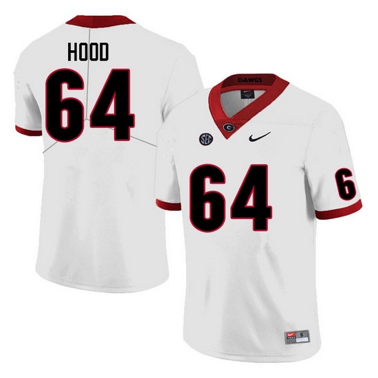 Men #64 Jacob Hood Georgia Bulldogs College Football Jerseys Sale-White Anniversary Men #64 Jacob Hood Georgia Bulldogs College Football Jerseys Sale-White Anniversary