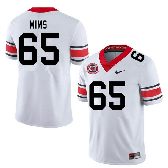 Men #65 Amarius Mims Georgia Bulldogs Nationals Champions 40th Anniversary College Football Jerseys Men #65 Amarius Mims Georgia Bulldogs Nationals Champions 40th Anniversary College Football Jerseys