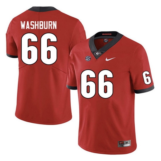 Men #66 Jonathan Washburn Georgia Bulldogs College Football Jerseys Sale-Red Anniversary Men #66 Jonathan Washburn Georgia Bulldogs College Football Jerseys Sale-Red Anniversary