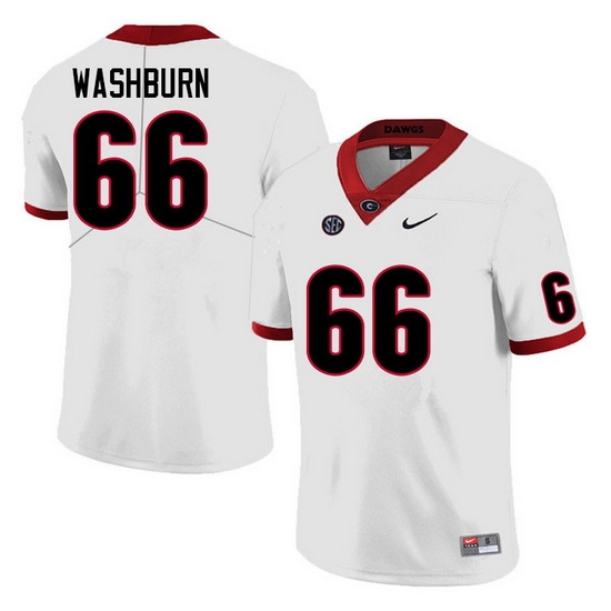 Men #66 Jonathan Washburn Georgia Bulldogs College Football Jerseys Sale-White Anniversary Men #66 Jonathan Washburn Georgia Bulldogs College Football Jerseys Sale-White Anniversary