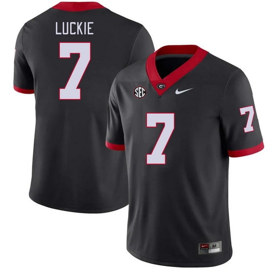 Men #7 Lawson Luckie Georgia Bulldogs College Football Jerseys Stitched-Black Men #7 Lawson Luckie Georgia Bulldogs College Football Jerseys Stitched-Black