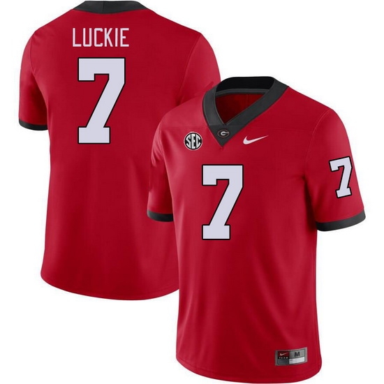 Men #7 Lawson Luckie Georgia Bulldogs College Football Jerseys Stitched-Red Men #7 Lawson Luckie Georgia Bulldogs College Football Jerseys Stitched-Red
