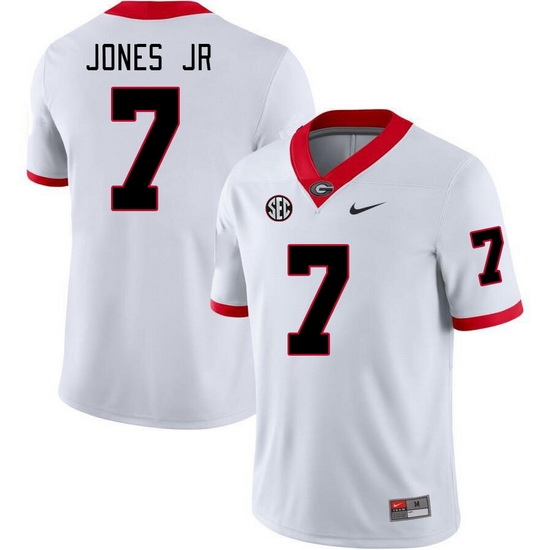 Men #7 Marvin Jones Jr Georgia Bulldogs College Football Jerseys Stitched-White Men #7 Marvin Jones Jr Georgia Bulldogs College Football Jerseys Stitched-White