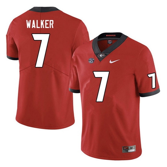 Men #7 Quay Walker Georgia Bulldogs College Football Jerseys Sale-Red Men #7 Quay Walker Georgia Bulldogs College Football Jerseys Sale-Red