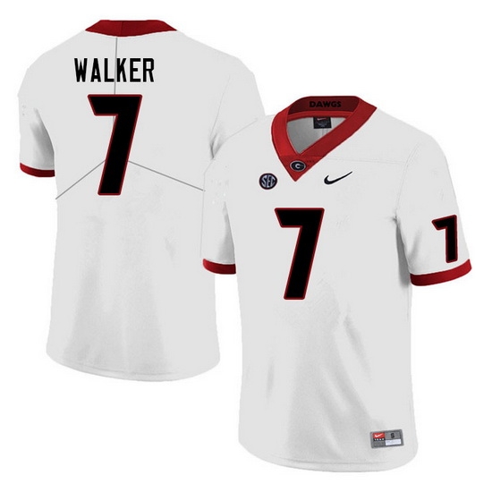 Men #7 Quay Walker Georgia Bulldogs College Football Jerseys Sale-White Men #7 Quay Walker Georgia Bulldogs College Football Jerseys Sale-White