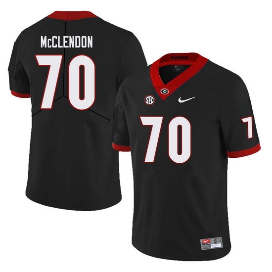 Men #70 Warren McClendon Georgia Bulldogs College Football Jerseys Sale-Black Men #70 Warren McClendon Georgia Bulldogs College Football Jerseys Sale-Black