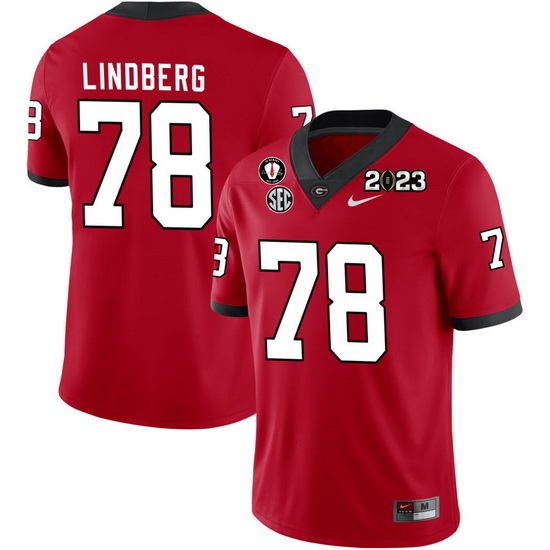 Men #78 Chad Lindberg Georgia Bulldogs 2022-23 CTP National Championship Football Jerseys Men #78 Chad Lindberg Georgia Bulldogs 2022-23 CTP National Championship Football Jerseys