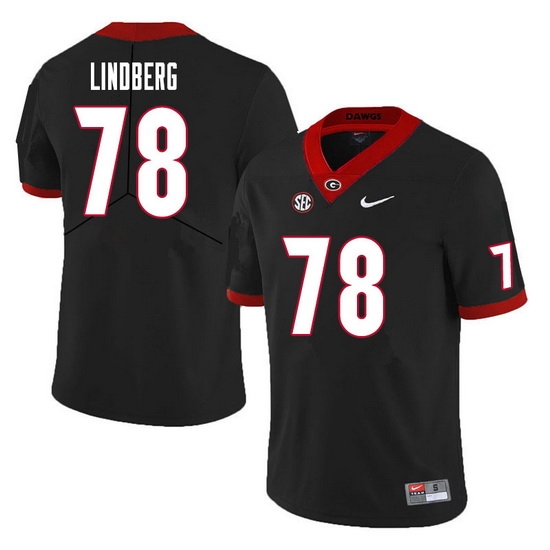 Men #78 Chad Lindberg Georgia Bulldogs College Football Jerseys Sale-Black Men #78 Chad Lindberg Georgia Bulldogs College Football Jerseys Sale-Black