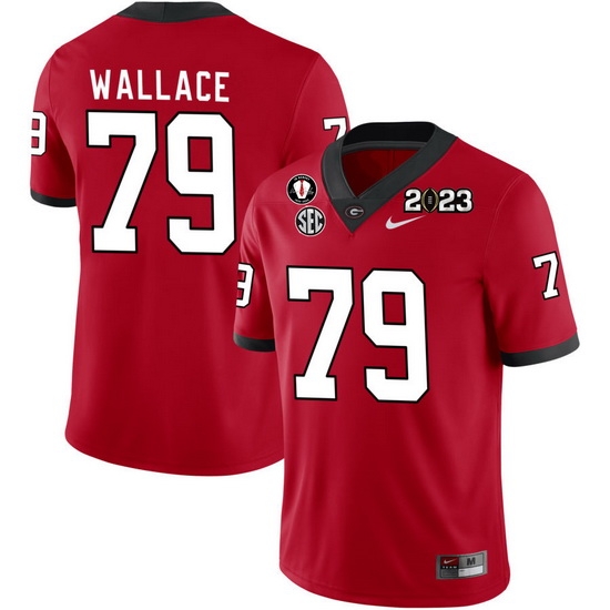 Men #79 Weston Wallace Georgia Bulldogs 2022-23 CTP National Championship Football Jerseys Men #79 Weston Wallace Georgia Bulldogs 2022-23 CTP National Championship Football Jerseys