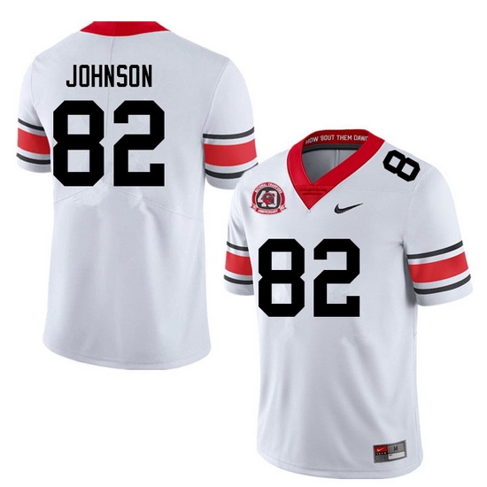 Men #82 Logan Johnson Georgia Bulldogs College Football Jerseys Sale-40th Anniversary Men #82 Logan Johnson Georgia Bulldogs College Football Jerseys Sale-40th Anniversary