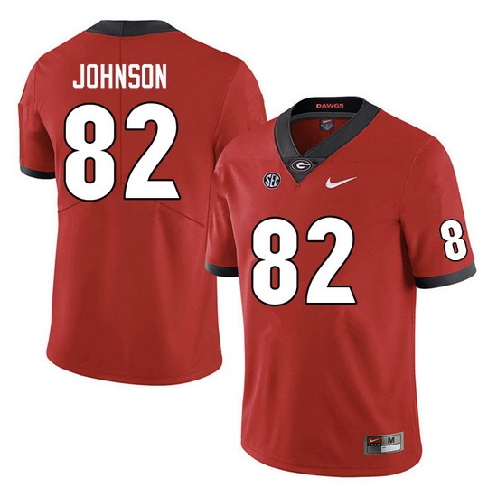 Men #82 Logan Johnson Georgia Bulldogs College Football Jerseys Sale-Red Anniversary Men #82 Logan Johnson Georgia Bulldogs College Football Jerseys Sale-Red Anniversary
