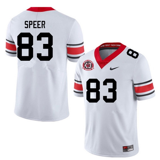 Men #83 Cole Speer Georgia Bulldogs College Football Jerseys Sale-40th Anniversary Men #83 Cole Speer Georgia Bulldogs College Football Jerseys Sale-40th Anniversary