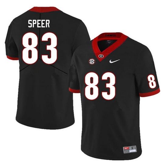 Men #83 Cole Speer Georgia Bulldogs College Football Jerseys Sale-Black Men #83 Cole Speer Georgia Bulldogs College Football Jerseys Sale-Black