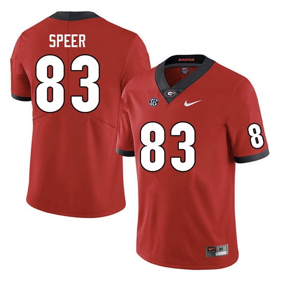 Men #83 Cole Speer Georgia Bulldogs College Football Jerseys Sale-Red Men #83 Cole Speer Georgia Bulldogs College Football Jerseys Sale-Red