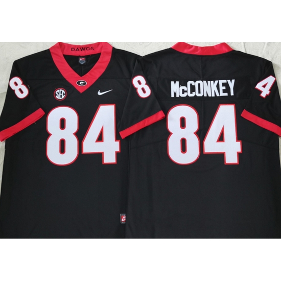 Men #84 Ladd McConkey Georgia Bulldogs College Football Jerseys Sale-Black Men #84 Ladd McConkey Georgia Bulldogs College Football Jerseys Sale-Black