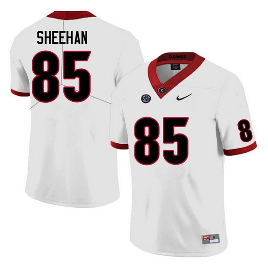 Men #85 Drew Sheehan Georgia Bulldogs College Football Jerseys Sale-White Anniversary Men #85 Drew Sheehan Georgia Bulldogs College Football Jerseys Sale-White Anniversary