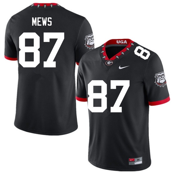 Men #87 Mekhi Mews Georgia Bulldogs College Football Jerseys Sale-100th Anniversary Men #87 Mekhi Mews Georgia Bulldogs College Football Jerseys Sale-100th Anniversary