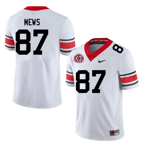 Men #87 Mekhi Mews Georgia Bulldogs College Football Jerseys Sale-40th Anniversary Men #87 Mekhi Mews Georgia Bulldogs College Football Jerseys Sale-40th Anniversary