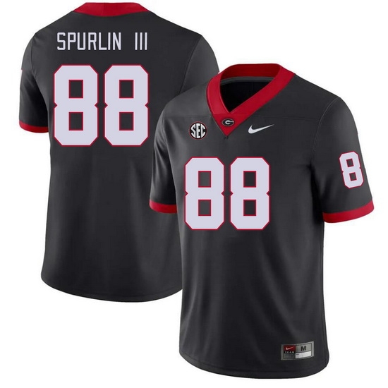 Men #88 Pearce Spurlin III Georgia Bulldogs College Football Jerseys Stitched-Black Men #88 Pearce Spurlin III Georgia Bulldogs College Football Jerseys Stitched-Black